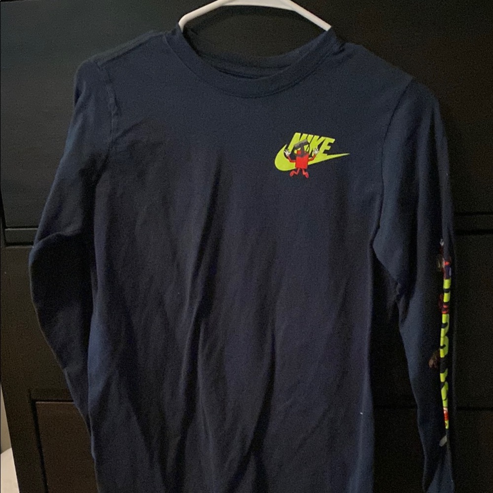 Nike Kids Navy Long Sleeve Shirt